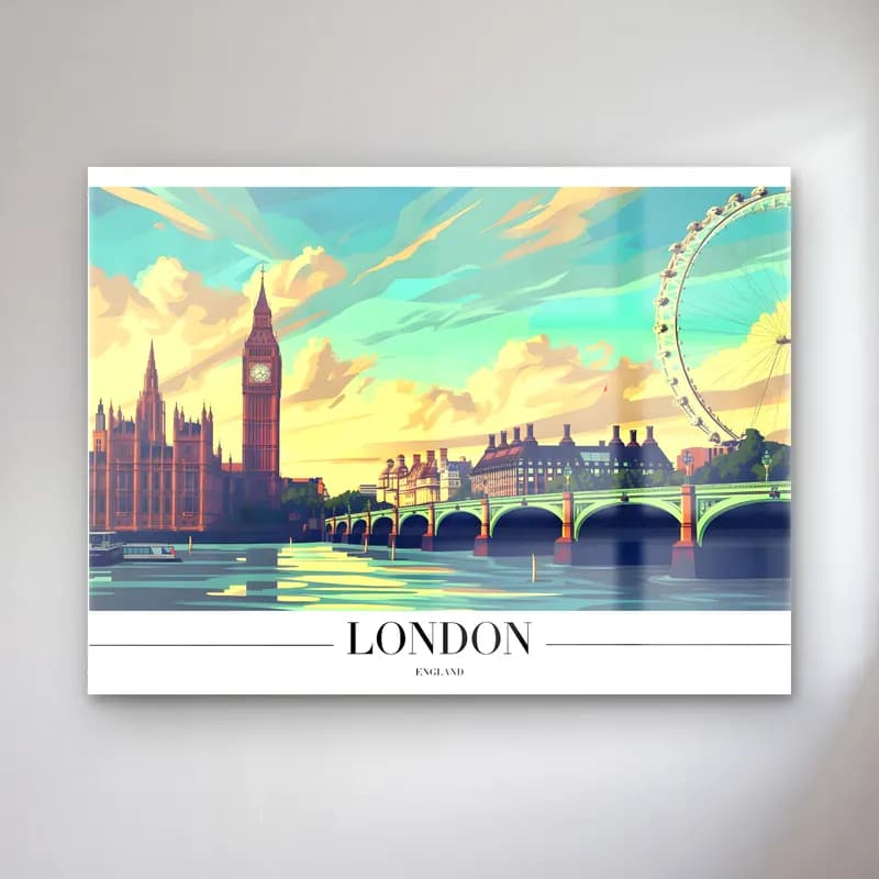 Vintage Londra No. 6 cam tablo — Vintage Londra No. 6 — vintage londra