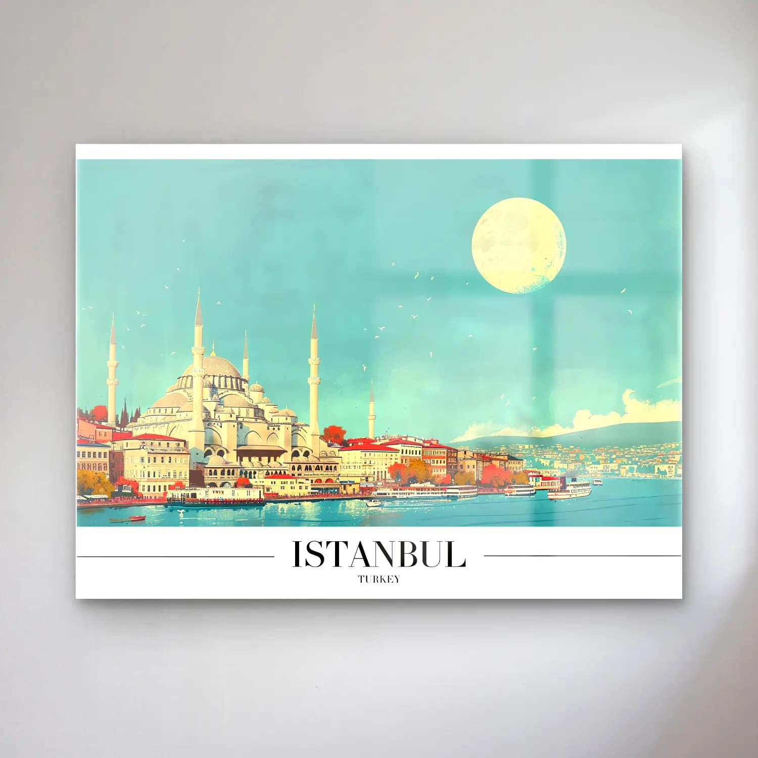 Vintage Poster İstanbul No. 2 cam tablo — Vintage Poster İstanbul No. 2 — vintage poster i̇stanbul