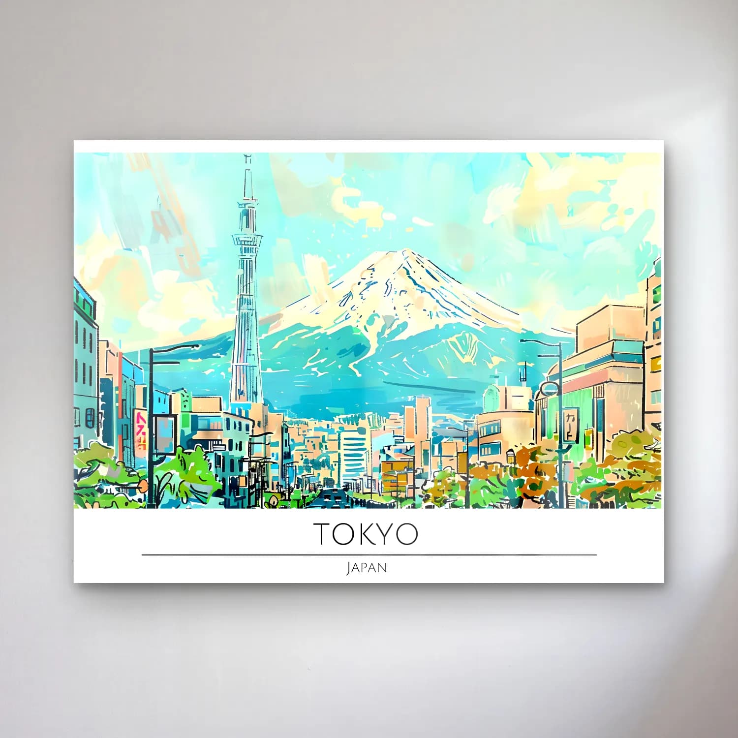 Japon Baskı Japon Şehri No. 47 cam tablo — Japon Baskı Japon Şehri No. 47 — japon baskı japon şehri