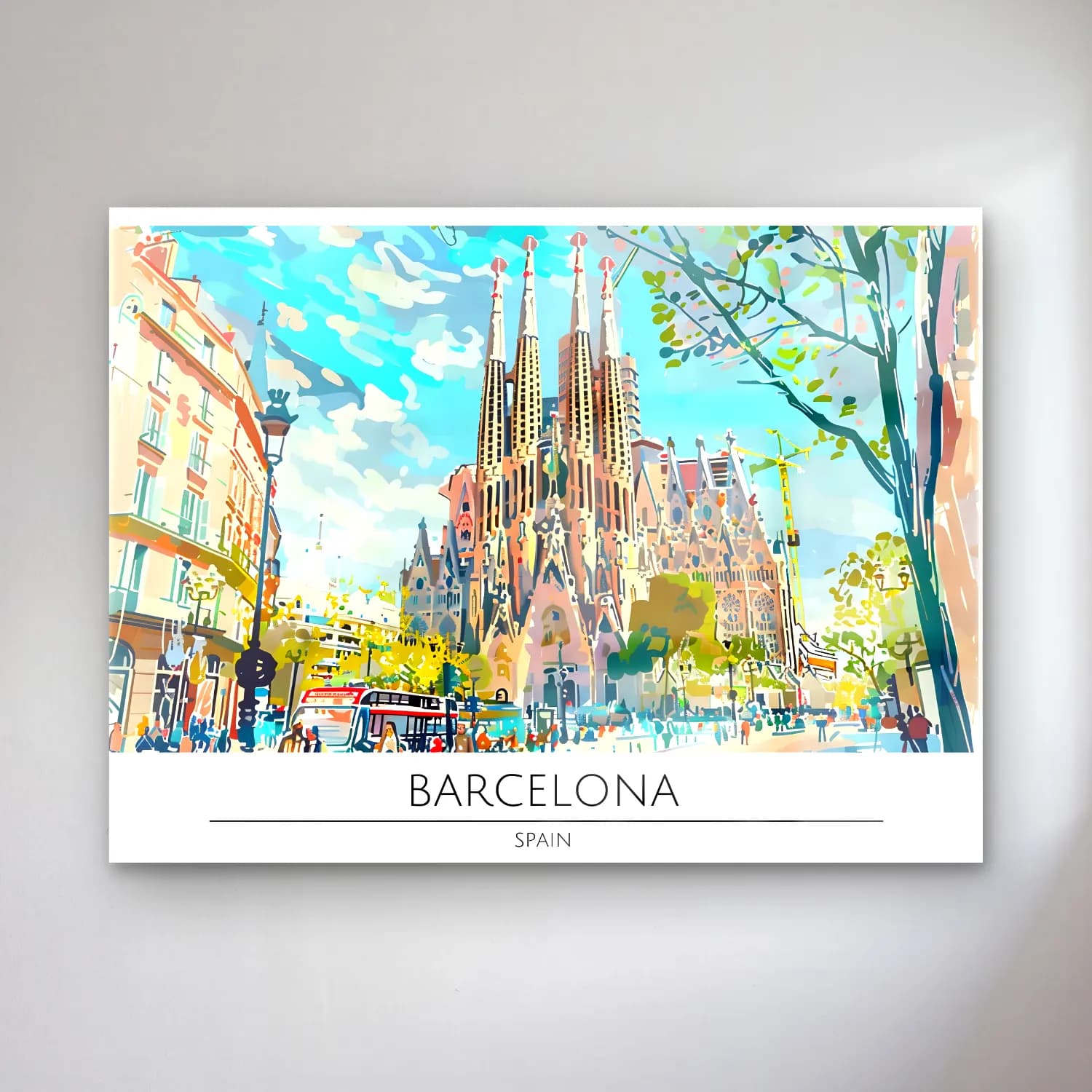 Pop Art Katedral – Mavi Tonlar cam tablo — Pop Art Katedral – Mavi Tonlar — pop art katedral