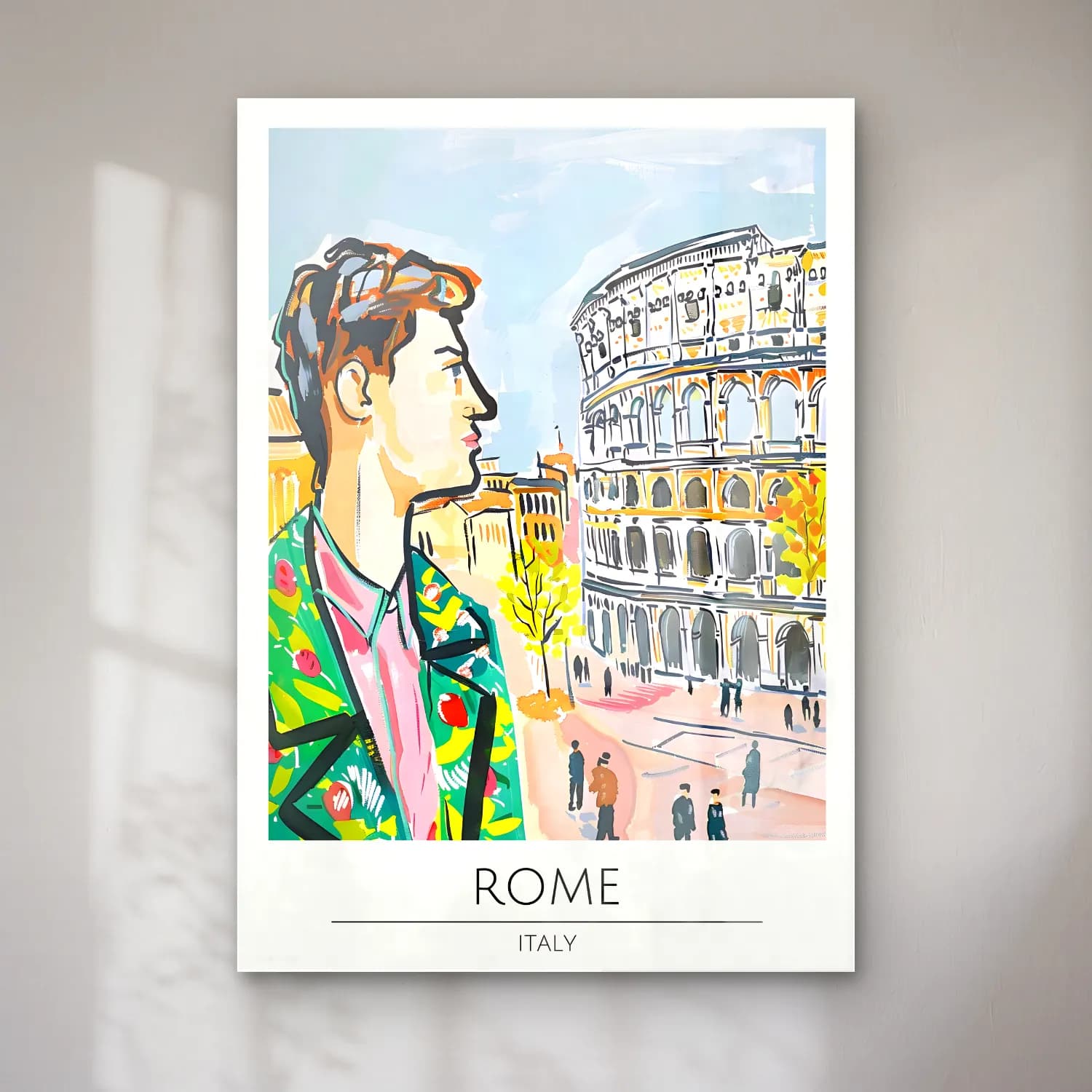 Maksimalist Roma cam tablo — Maksimalist Roma — maksimalist roma