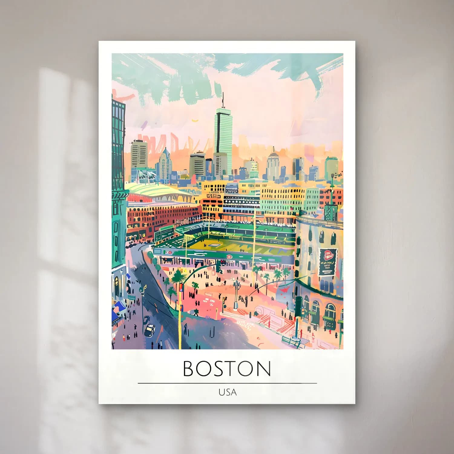Pastel Japon Şehri No. 30 cam tablo — Pastel Japon Şehri No. 30 — pastel japon şehri