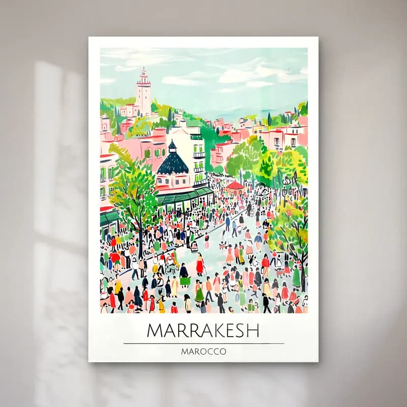 Maksimalist Kalabalık Cadde No. 2 cam tablo — Maksimalist Kalabalık Cadde No. 2 — maksimalist kalabalık cadde