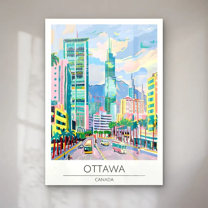 Pastel Japon Şehri No. 36 cam tablo — Pastel Japon Şehri No. 36 — pastel japon şehri