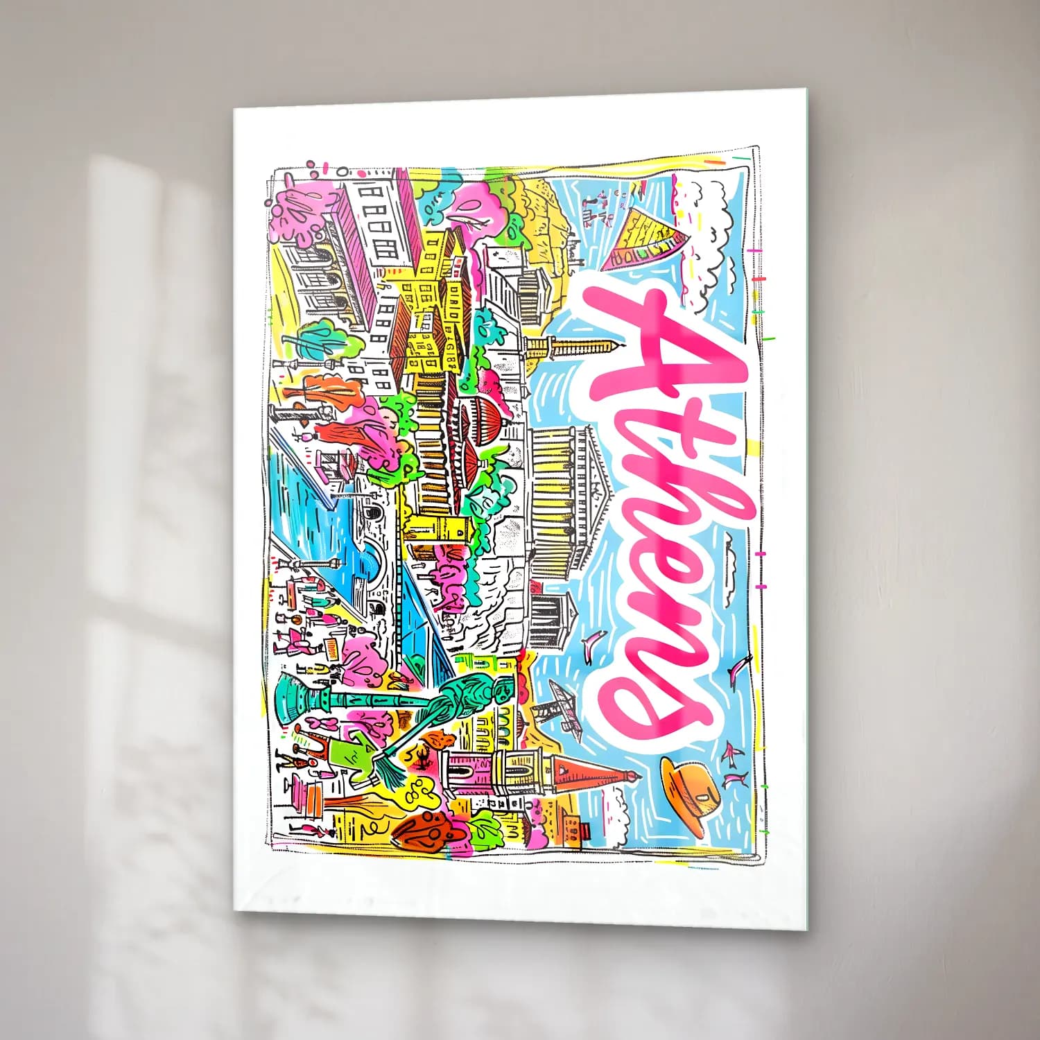 Pop Art Londra No. 4 cam tablo — sağ açıdan görünüm