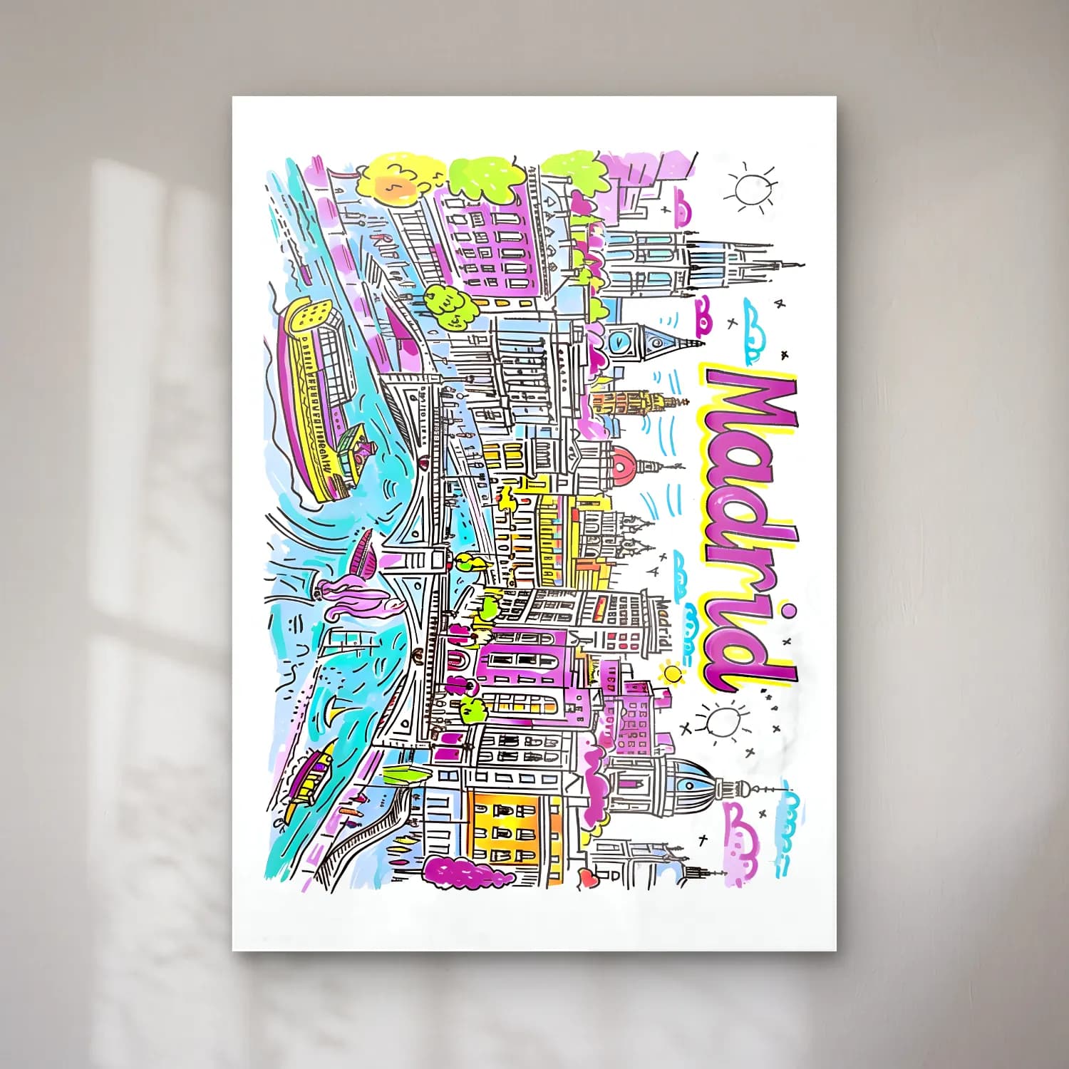 Maksimalist Londra – Pembe Tonlar cam tablo — Maksimalist Londra – Pembe Tonlar — maksimalist londra