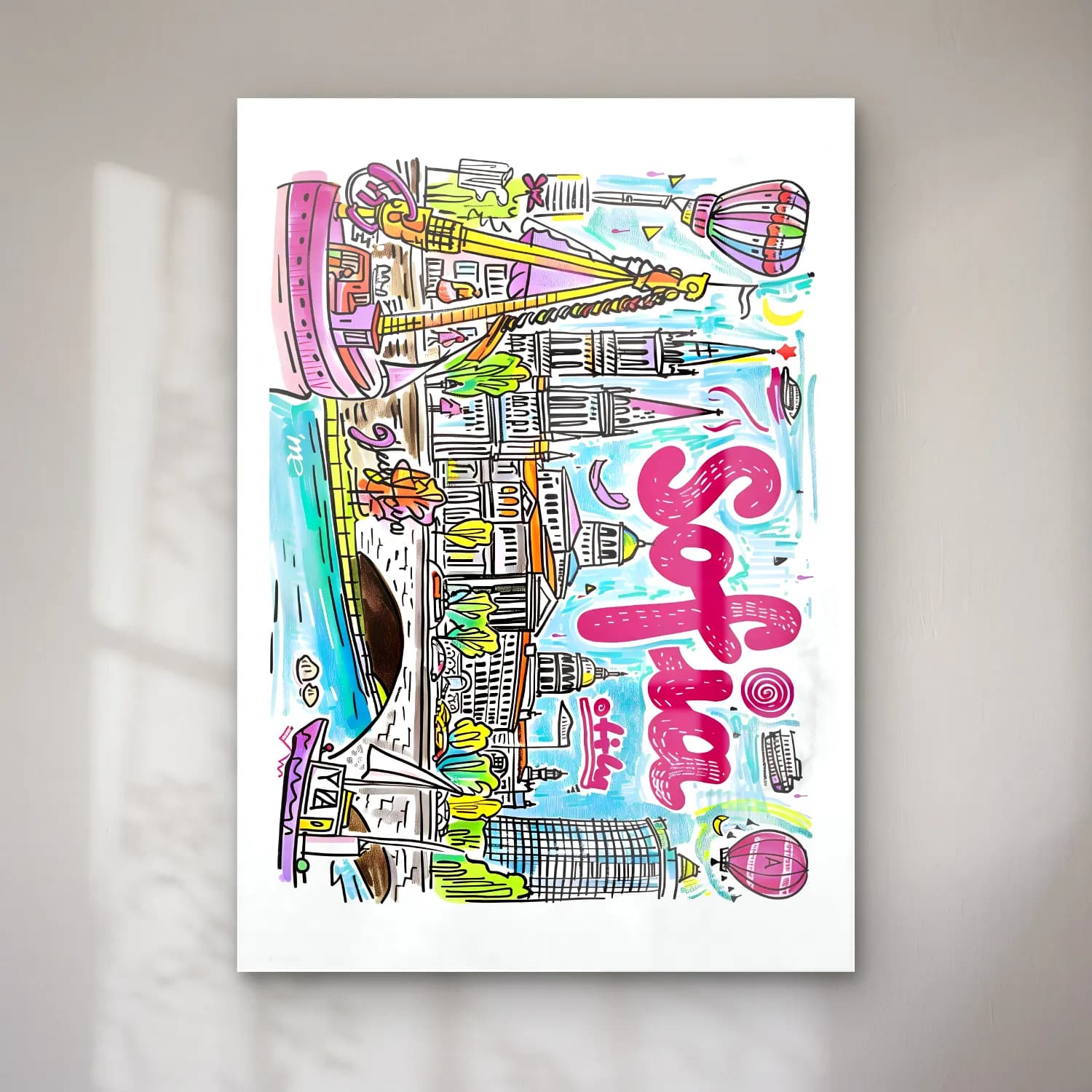 Pop Art Londra No. 6 cam tablo — Pop Art Londra No. 6 — pop art londra