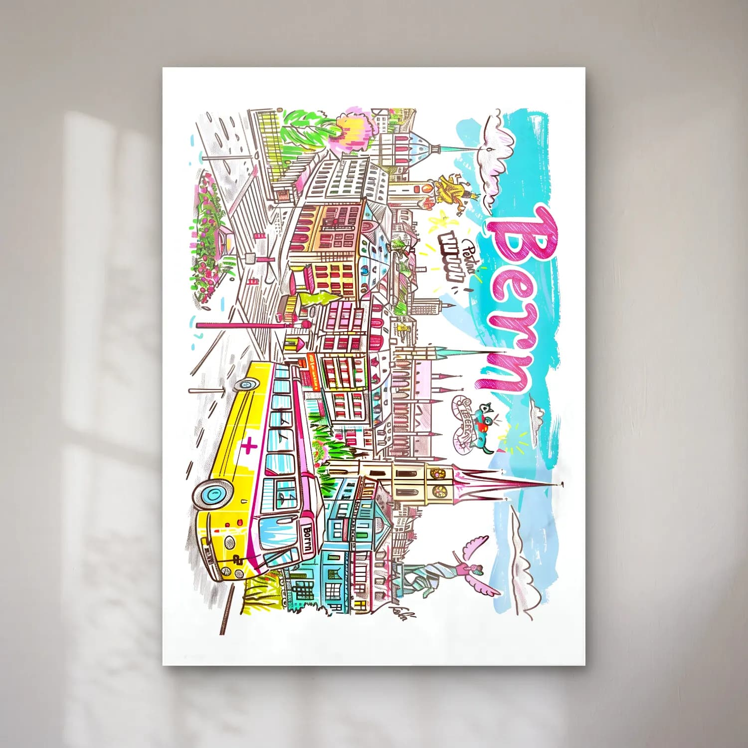Pop Art İstanbul – Turkuaz Tonlar cam tablo — Pop Art İstanbul – Turkuaz Tonlar — pop art i̇stanbul