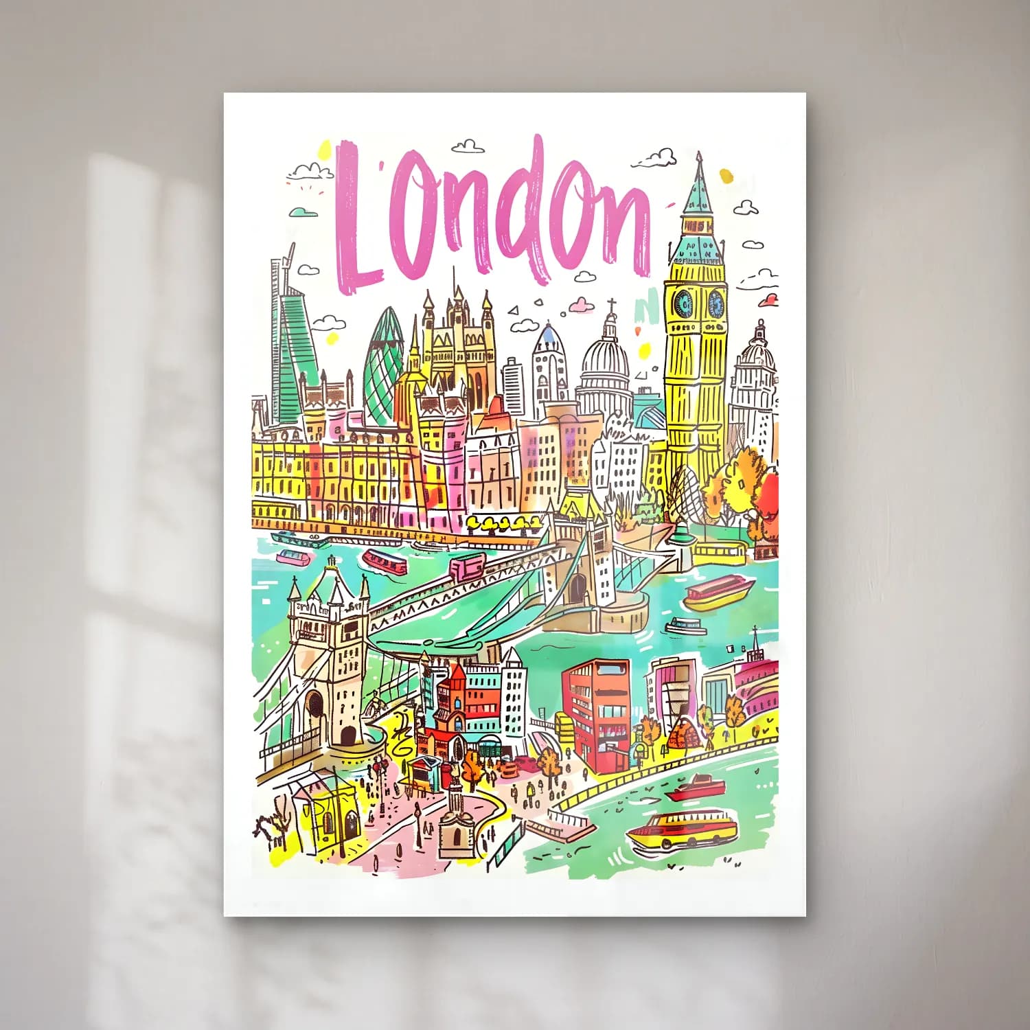 Vintage Londra No. 9 cam tablo — Vintage Londra No. 9 — vintage londra