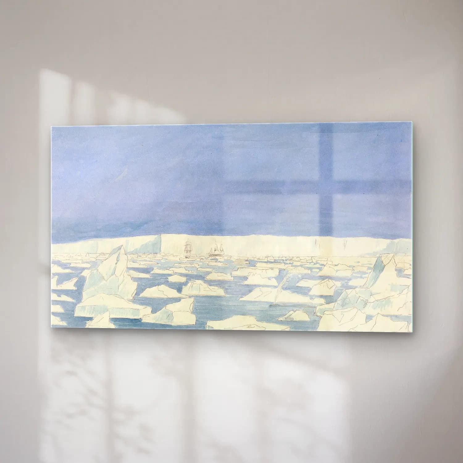 Charles Hamilton Smith – Part of the South Pole Barrier to 180 Feet Above Sea Level,… cam tablo — sağ açıdan görünüm
