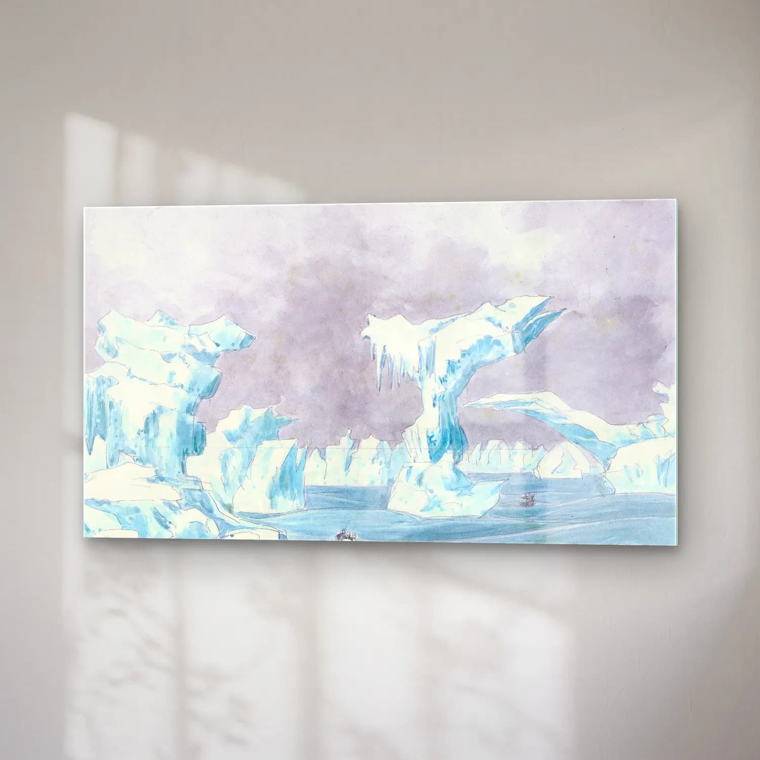Charles Hamilton Smith – Scene Among the Ice in the Polar Sea cam tablo — sağ açıdan görünüm