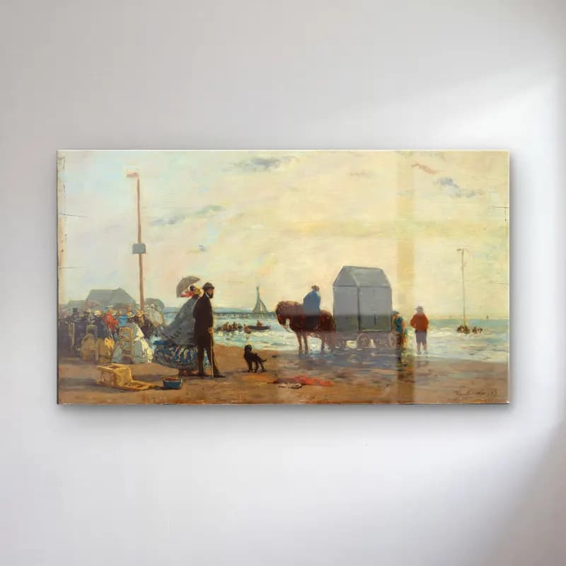 Empresyonist Sahilde İnsanlar No. 15 cam tablo — Empresyonist Sahilde İnsanlar No. 15 — empresyonist sahilde i̇nsanlar