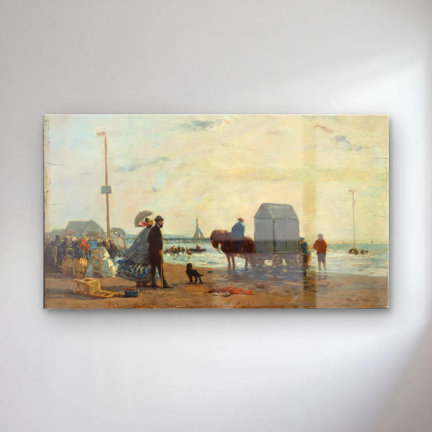 Empresyonist Sahilde İnsanlar No. 15 cam tablo — Empresyonist Sahilde İnsanlar No. 15 — empresyonist sahilde i̇nsanlar