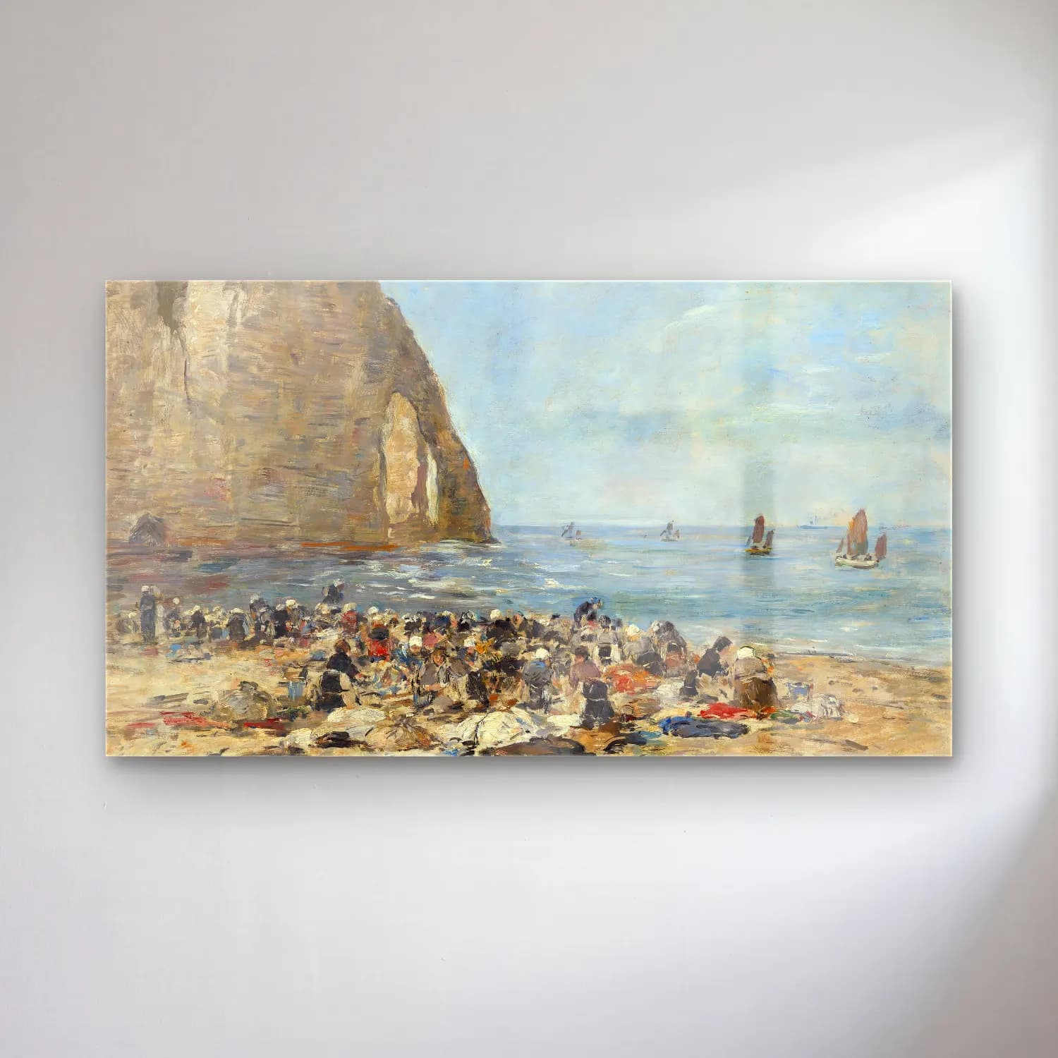 Empresyonist Sahilde İnsanlar No. 26 cam tablo — Empresyonist Sahilde İnsanlar No. 26 — empresyonist sahilde i̇nsanlar