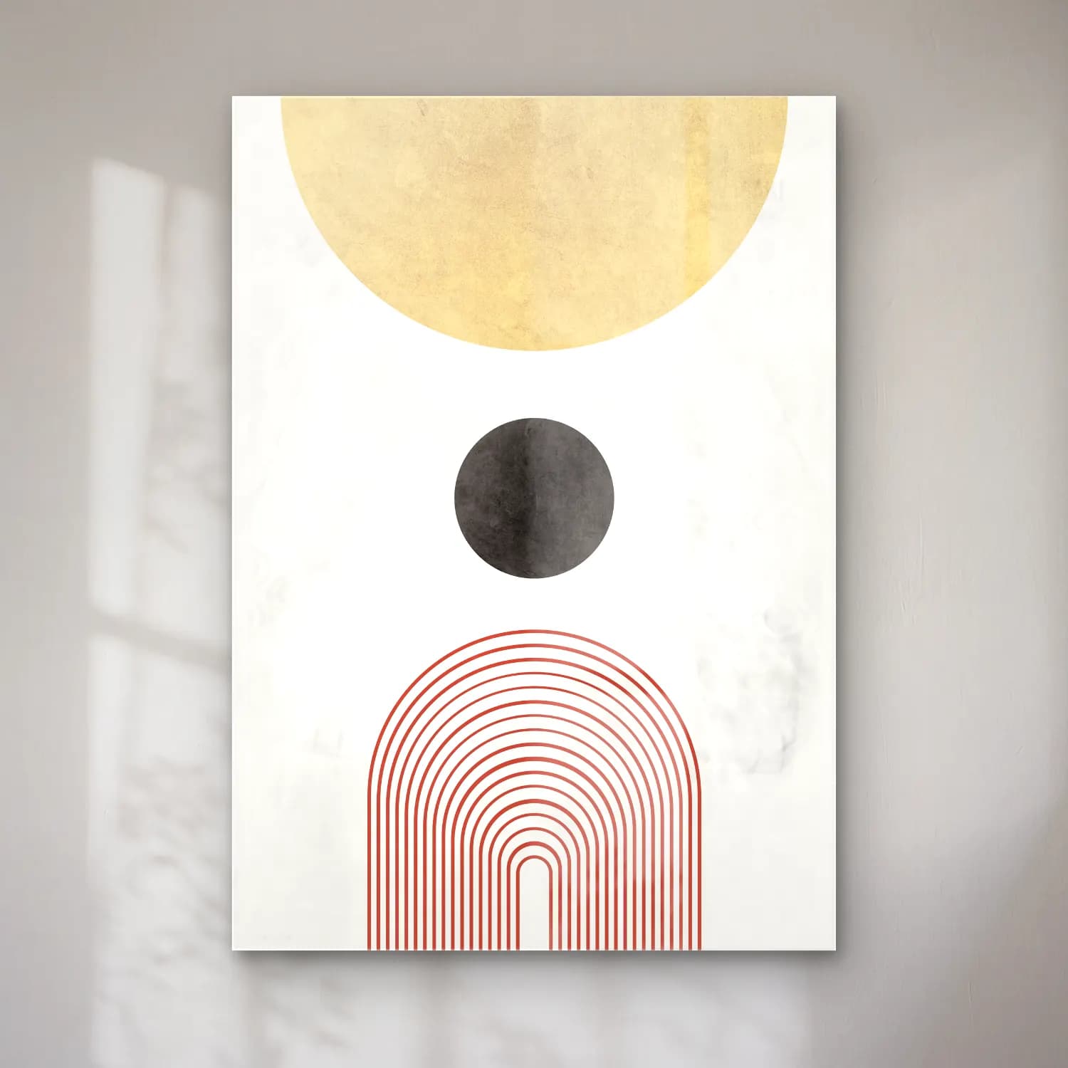 Boho Geometrik Daireler No. 6 cam tablo — Boho Geometrik Daireler No. 6 — boho geometrik daireler