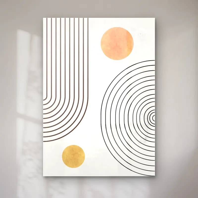 Çizgi Sanatı Geometrik Daireler No. 13 cam tablo — Çizgi Sanatı Geometrik Daireler No. 13 — çizgi sanatı geometrik daireler