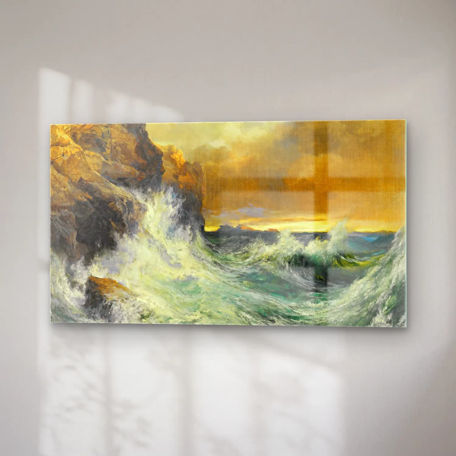 Thomas Moran – The Receding Wave cam tablo — sağ açıdan görünüm