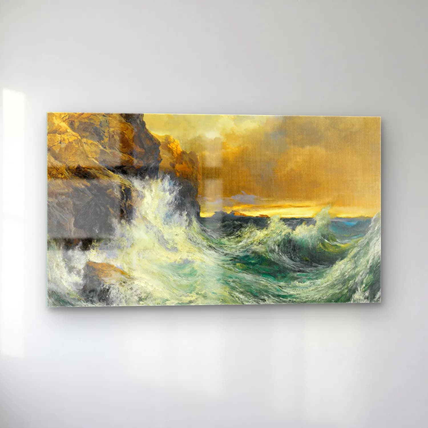 Thomas Moran – The Receding Wave cam tablo — sol açıdan görünüm