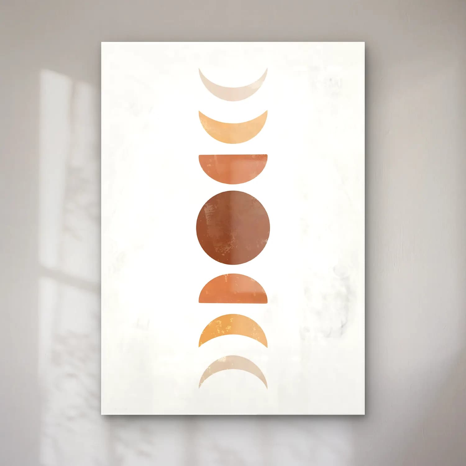 Boho Geometrik Daireler No. 7 cam tablo — Boho Geometrik Daireler No. 7 — boho geometrik daireler