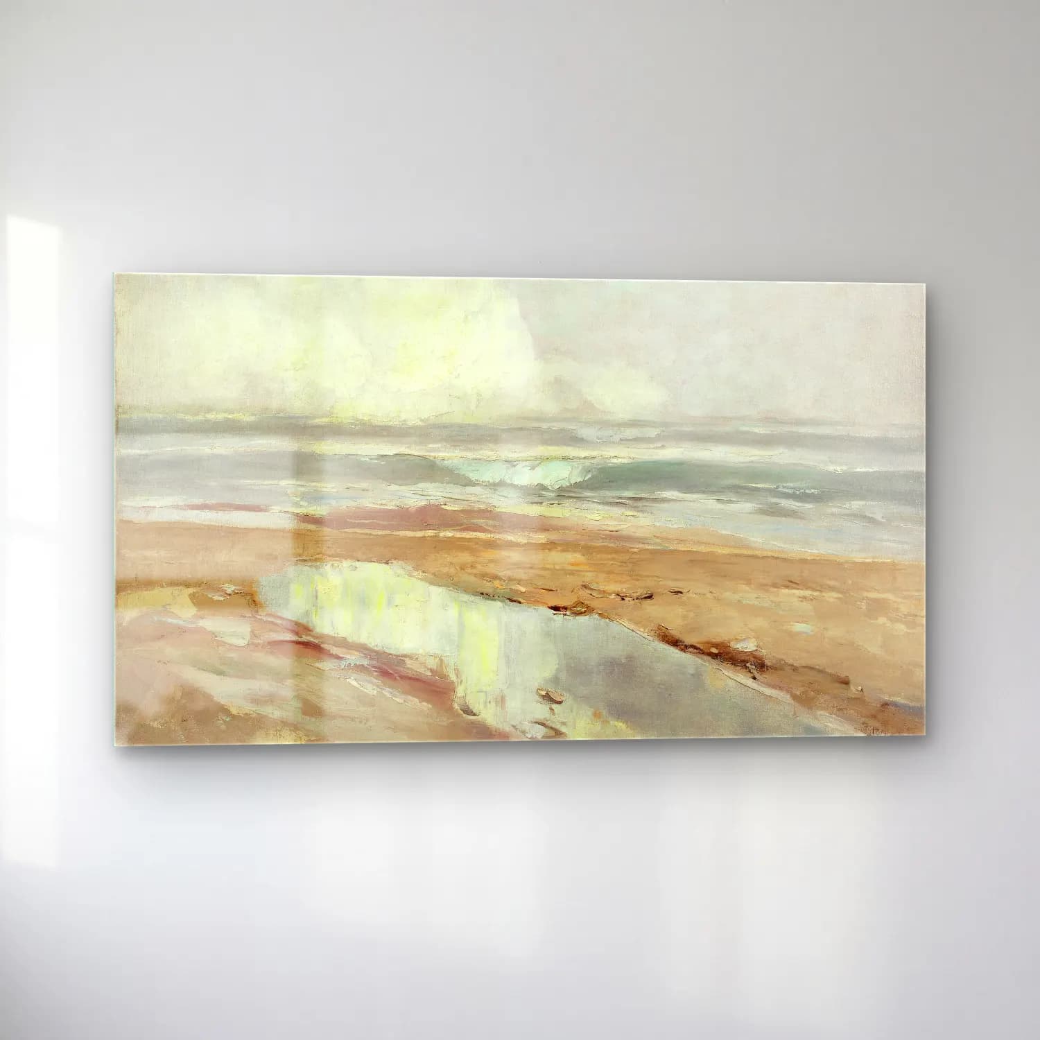 Karl Hagemeister – Strandlandschaft (Swinemünde) cam tablo — sol açıdan görünüm