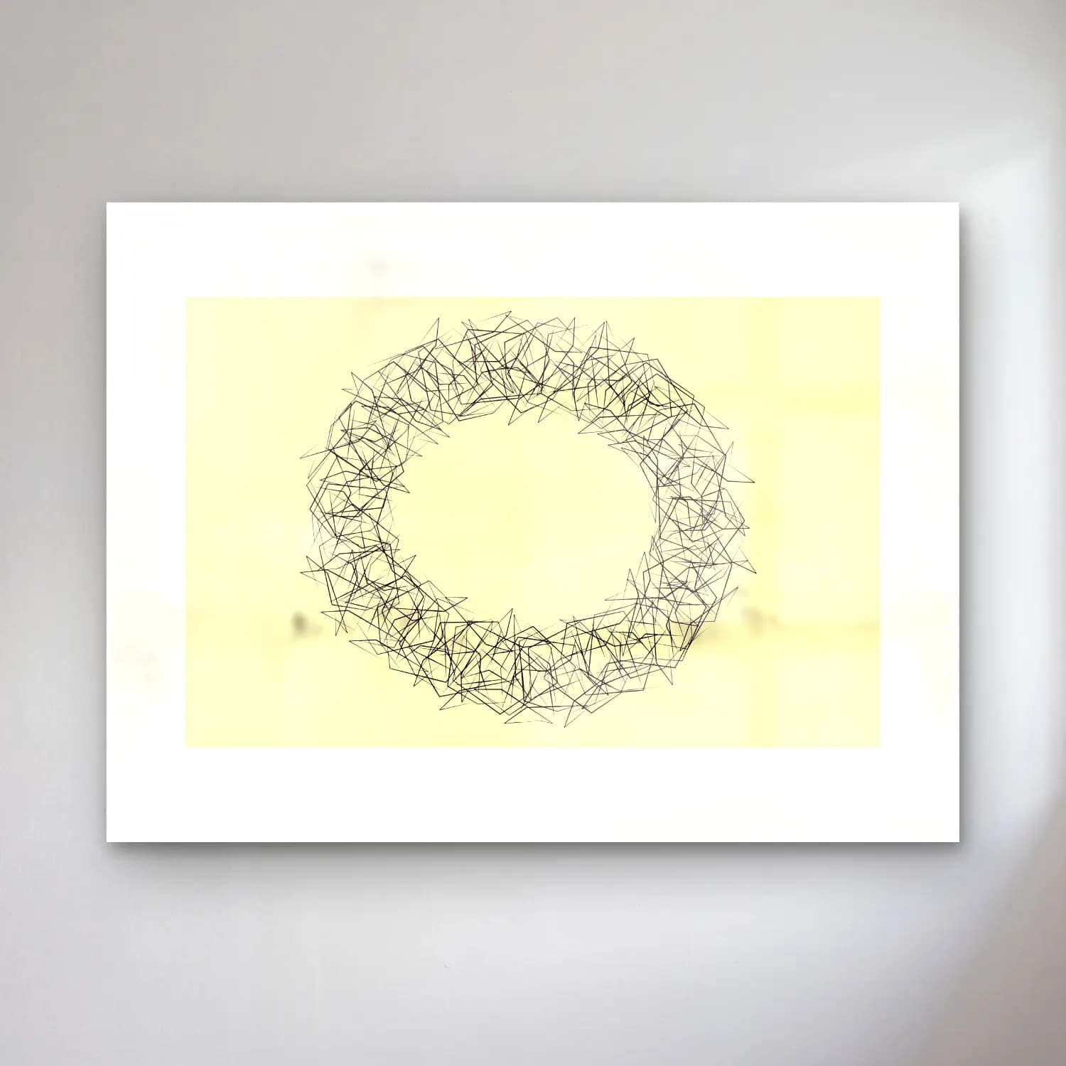 Çizgi Sanatı Geometrik Daireler No. 19 cam tablo — Çizgi Sanatı Geometrik Daireler No. 19 — çizgi sanatı geometrik daireler
