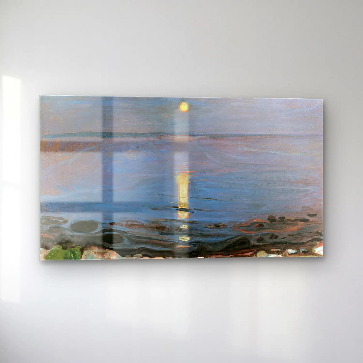 Edvard Munch – Summer night by the beach cam tablo — sol açıdan görünüm
