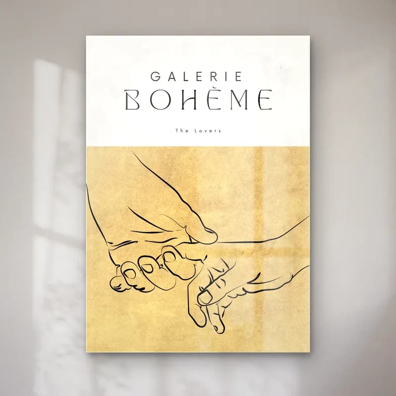 Boho Aşıklar cam tablo — Boho Aşıklar — boho aşıklar