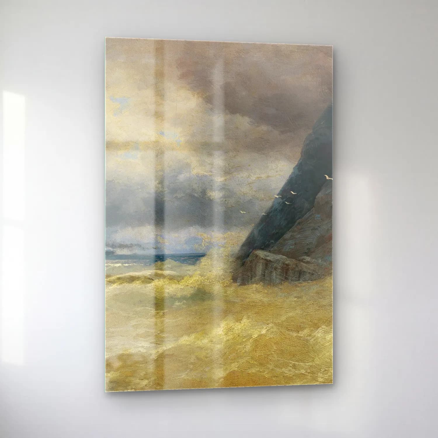 Konstantinovich Aivazovsky – Sea – Bej Tonlar cam tablo — sol açıdan görünüm