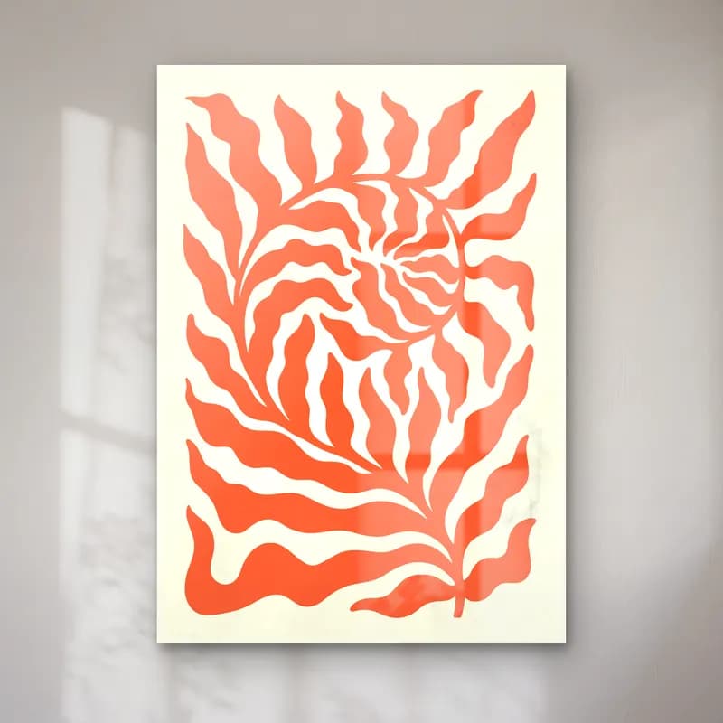 Boho Çiçek Deseni No. 61 cam tablo — Boho Çiçek Deseni No. 61 — boho çiçek deseni
