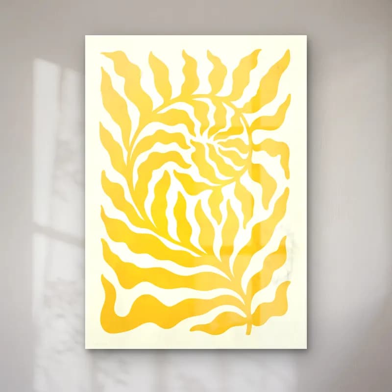 Boho Çiçek Deseni No. 62 cam tablo — Boho Çiçek Deseni No. 62 — boho çiçek deseni