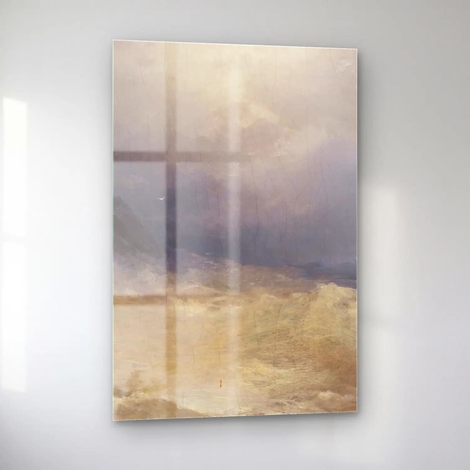 Konstantinovich Aivazovsky – The Survivor – Bej Tonlar cam tablo — sol açıdan görünüm