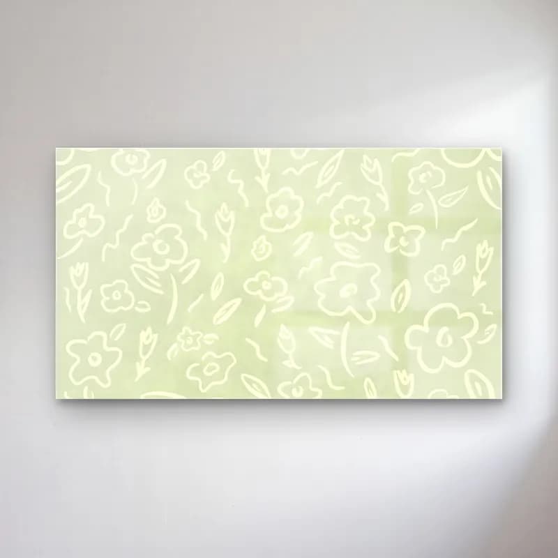 Pastel Çiçek Deseni No. 184 cam tablo — Pastel Çiçek Deseni No. 184 — pastel çiçek deseni