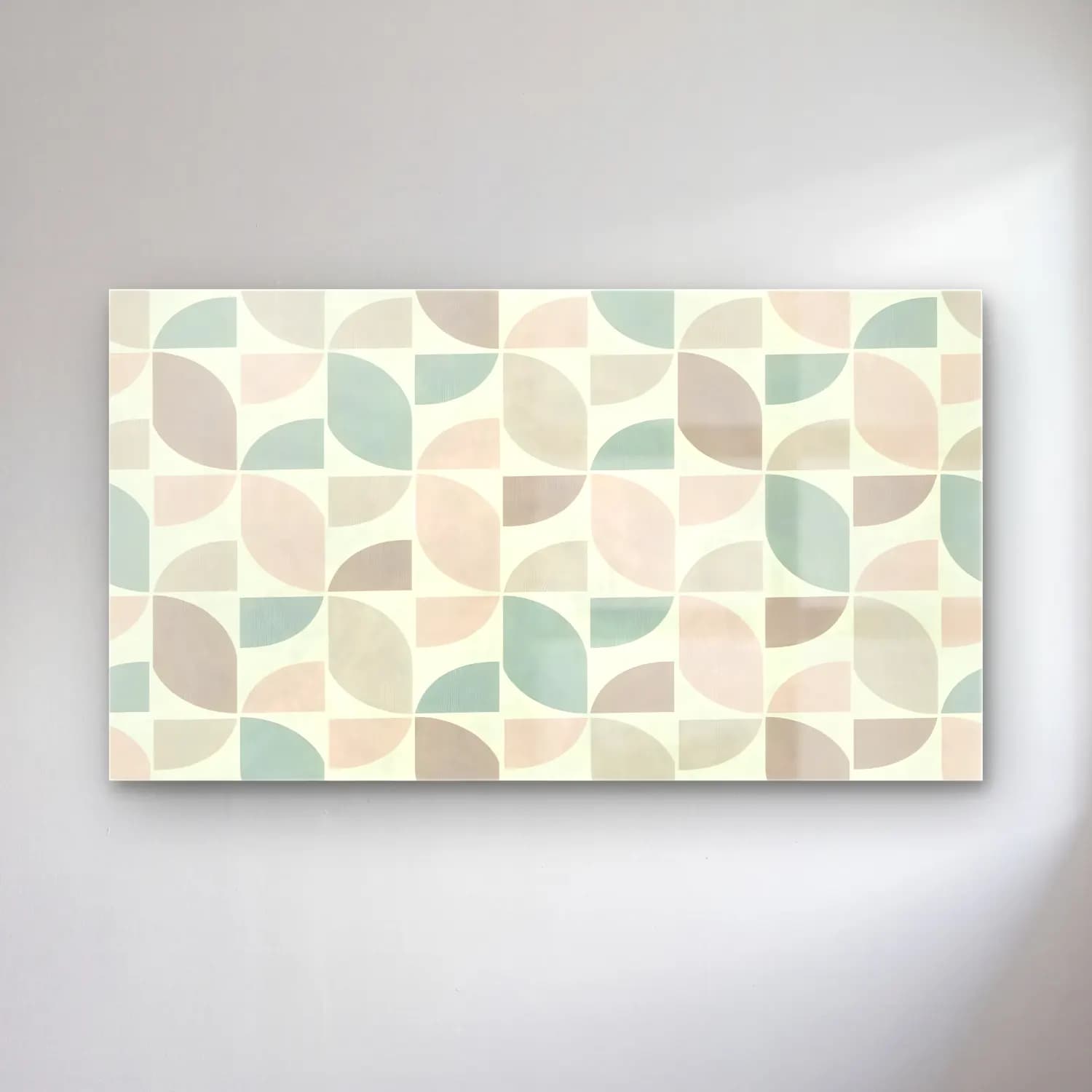 Pastel Soyut Formlar – Bej Tonlar cam tablo — Pastel Soyut Formlar – Bej Tonlar — pastel soyut formlar