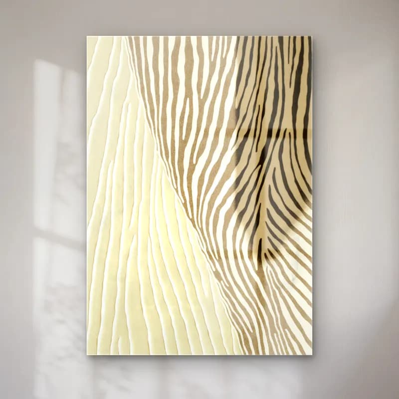 Siyah Beyaz Zebra – Bej Tonlar cam tablo — Siyah Beyaz Zebra – Bej Tonlar — siyah beyaz zebra