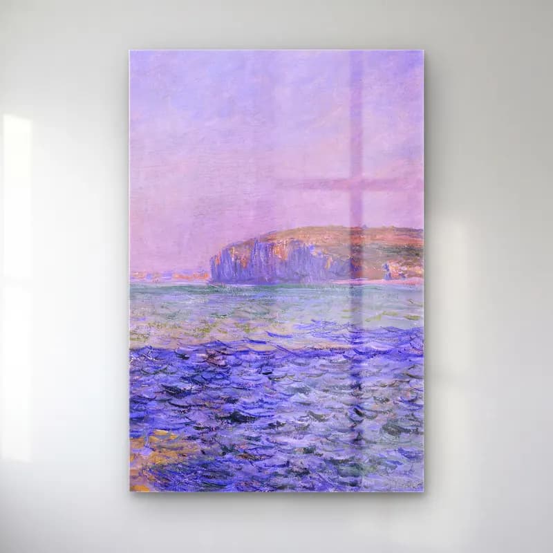 Claude Monet – Shadows on the Sea. The Cliffs at Pourville cam tablo — Claude Monet – Shadows on the Sea. The Cliffs at Pourville — empresyonist sakin deniz ufku