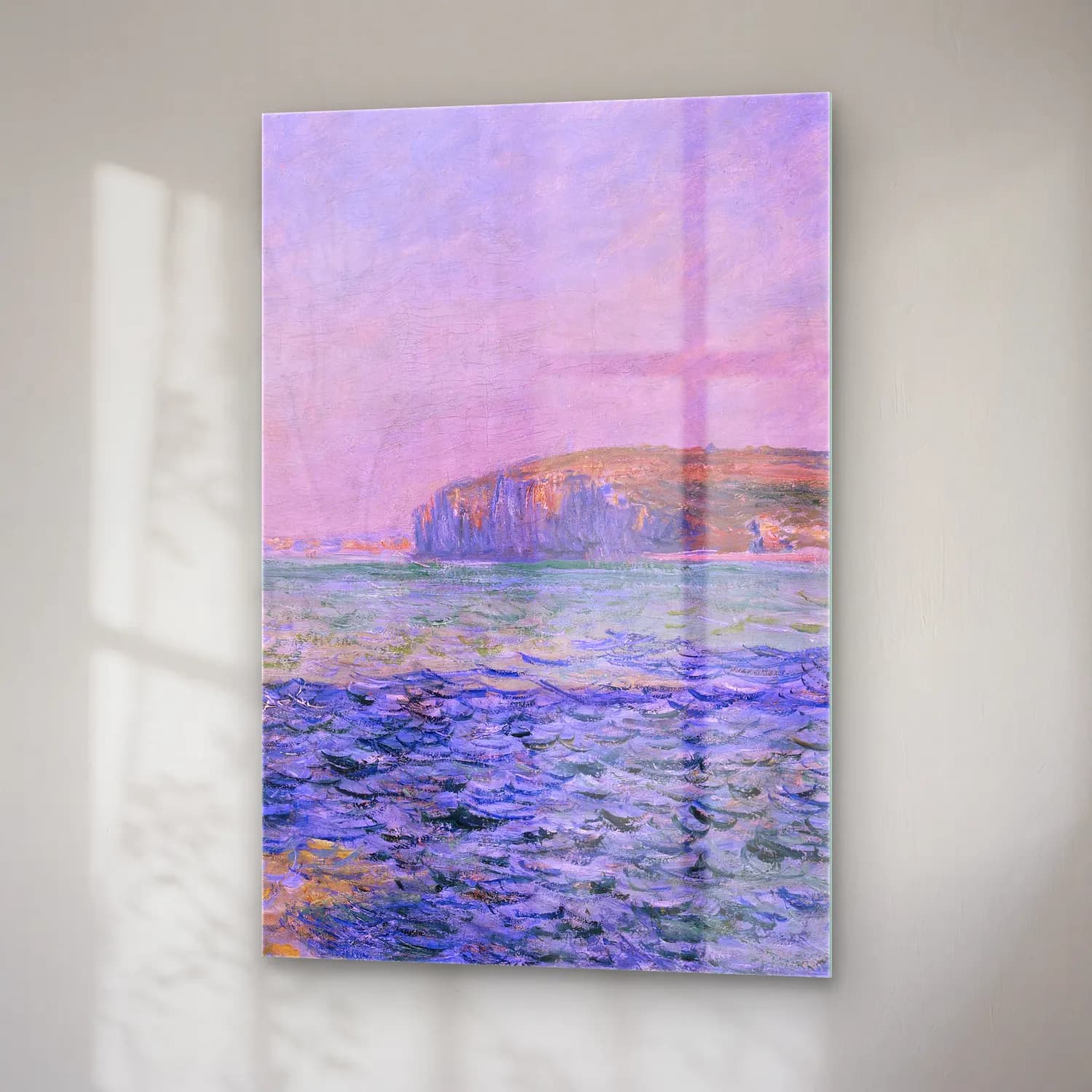 Claude Monet – Shadows on the Sea. The Cliffs at Pourville cam tablo — sağ açıdan görünüm