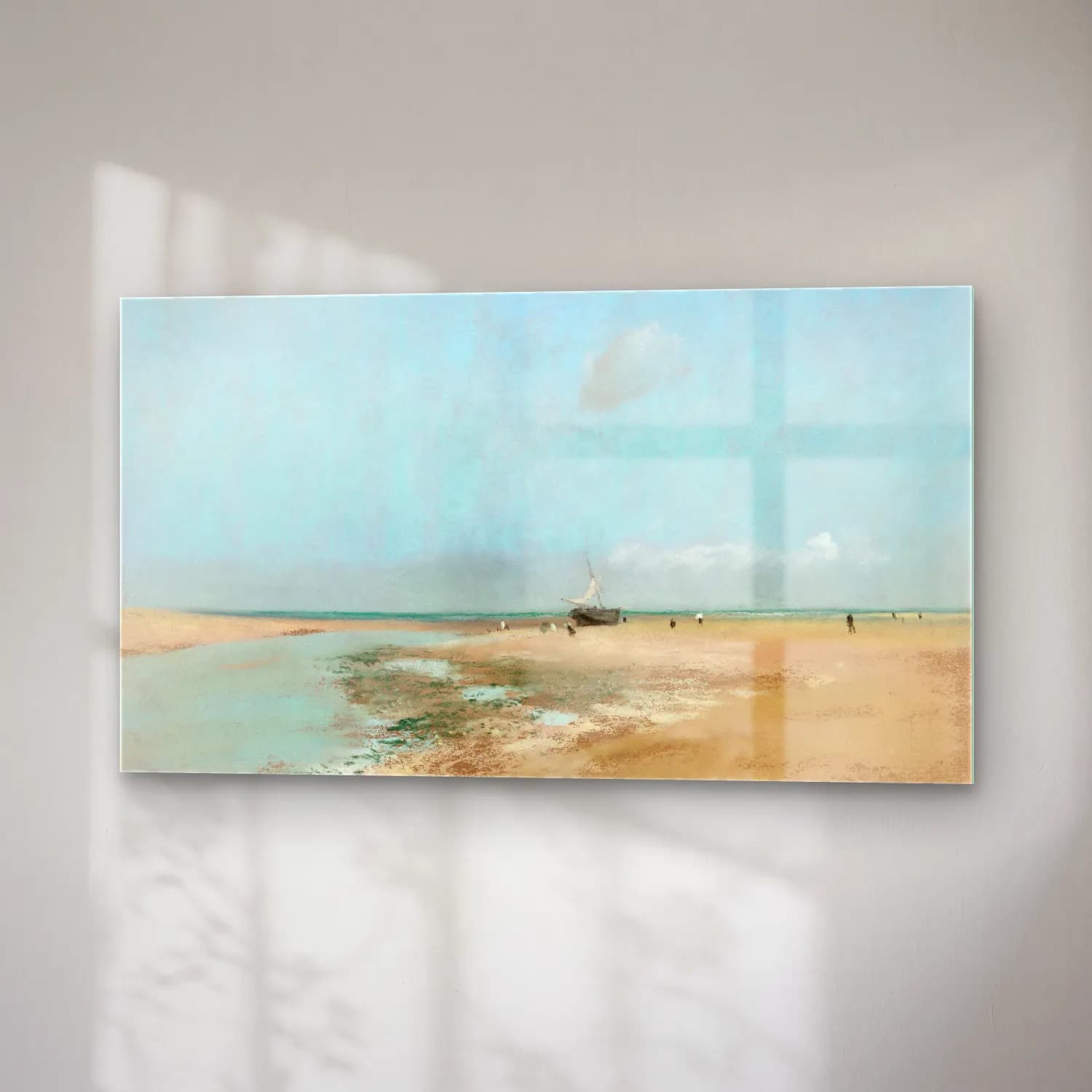 Edgar Degas – Beach At Low Tide Mouth Of The River cam tablo — sağ açıdan görünüm