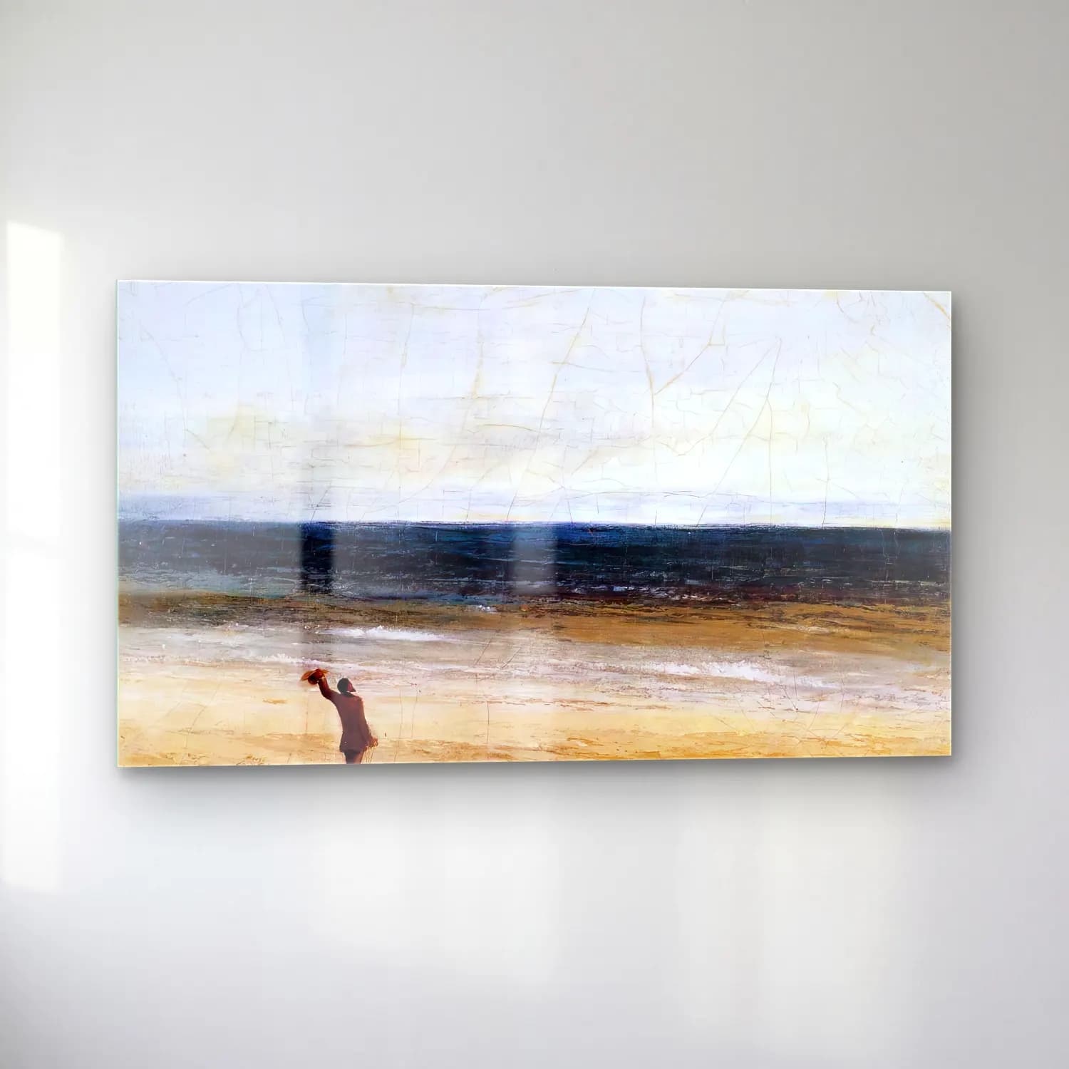 Gustave Courbet – The Sea at Palavas cam tablo — sol açıdan görünüm
