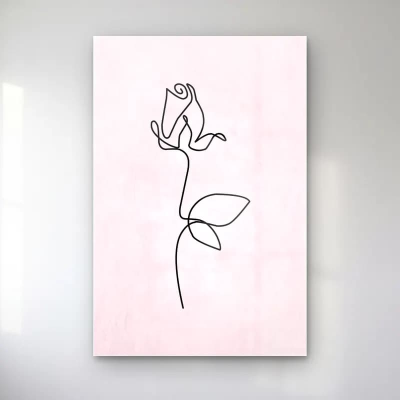 RETRO - TRENDY – Güller cam tablo — RETRO - TRENDY – Güller — çizgi sanatı güller