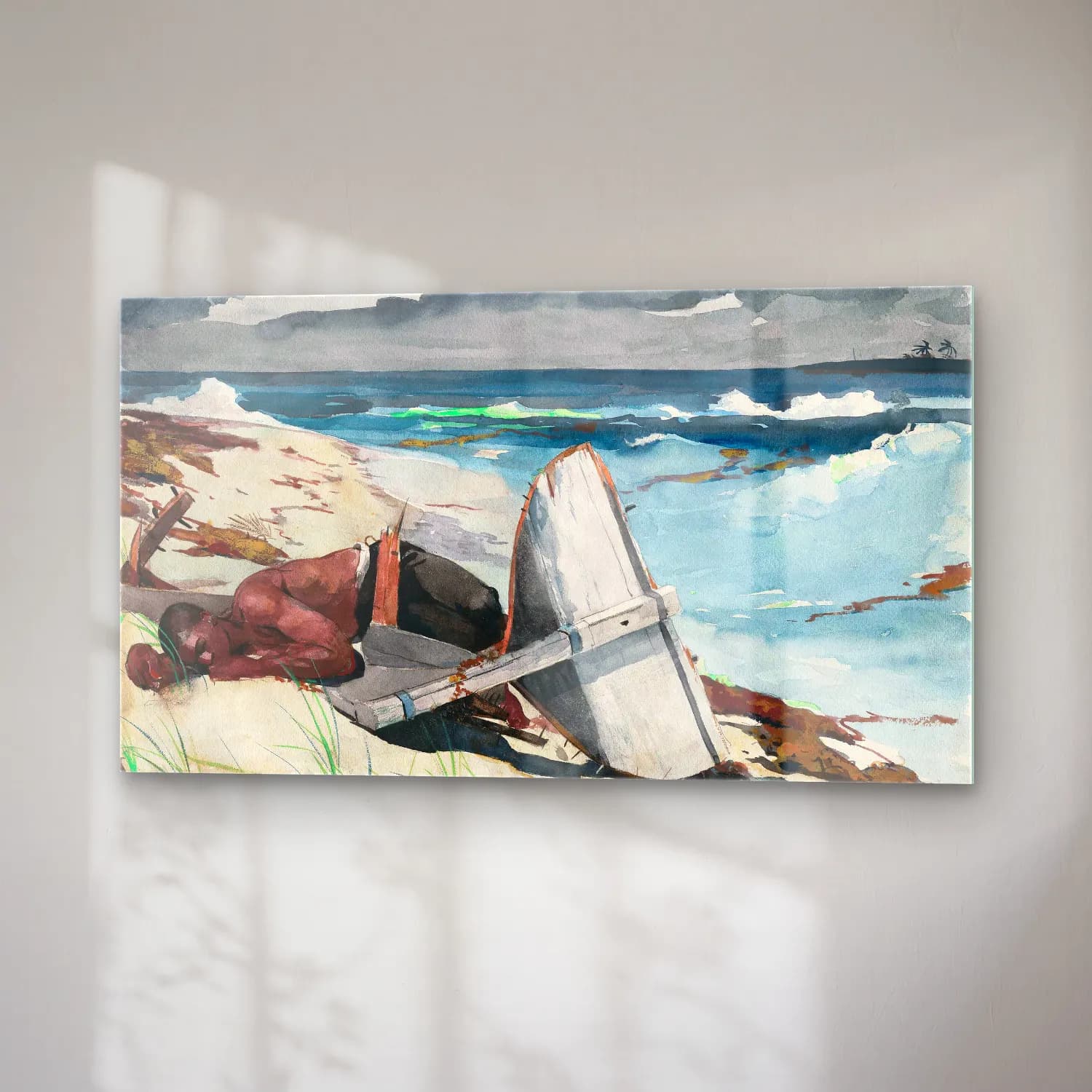 Winslow Homer – After the Hurricane, Bahamas cam tablo — sağ açıdan görünüm