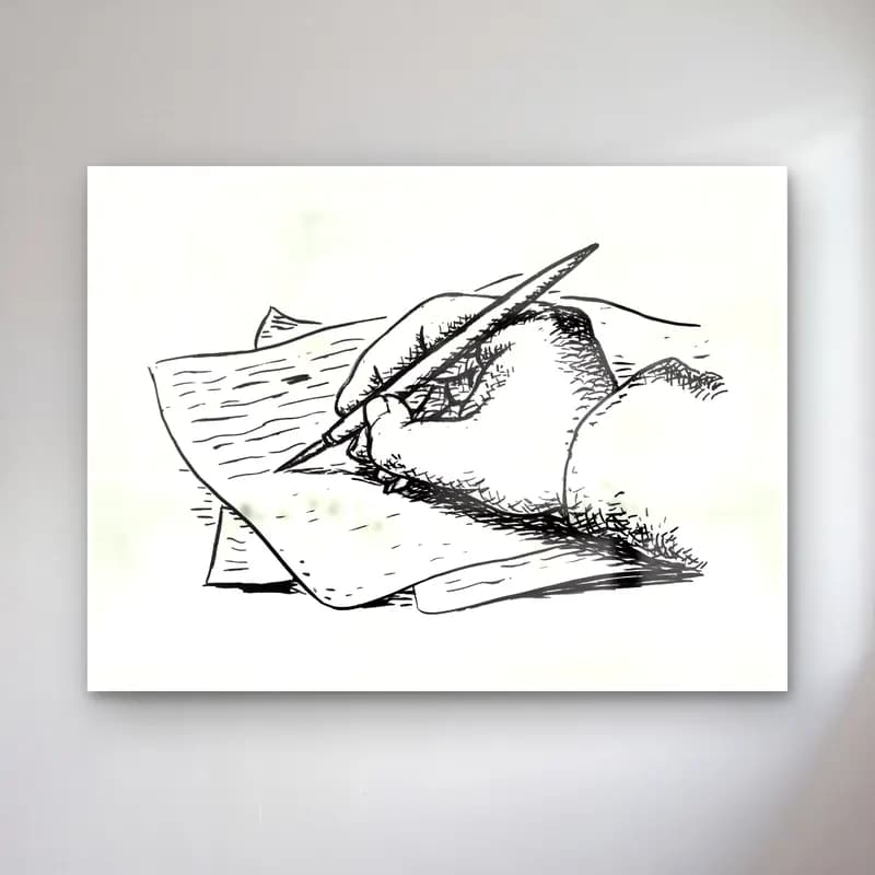 Karakalem Çizgi Yüz No. 3 cam tablo — Karakalem Çizgi Yüz No. 3 — karakalem çizgi yüz