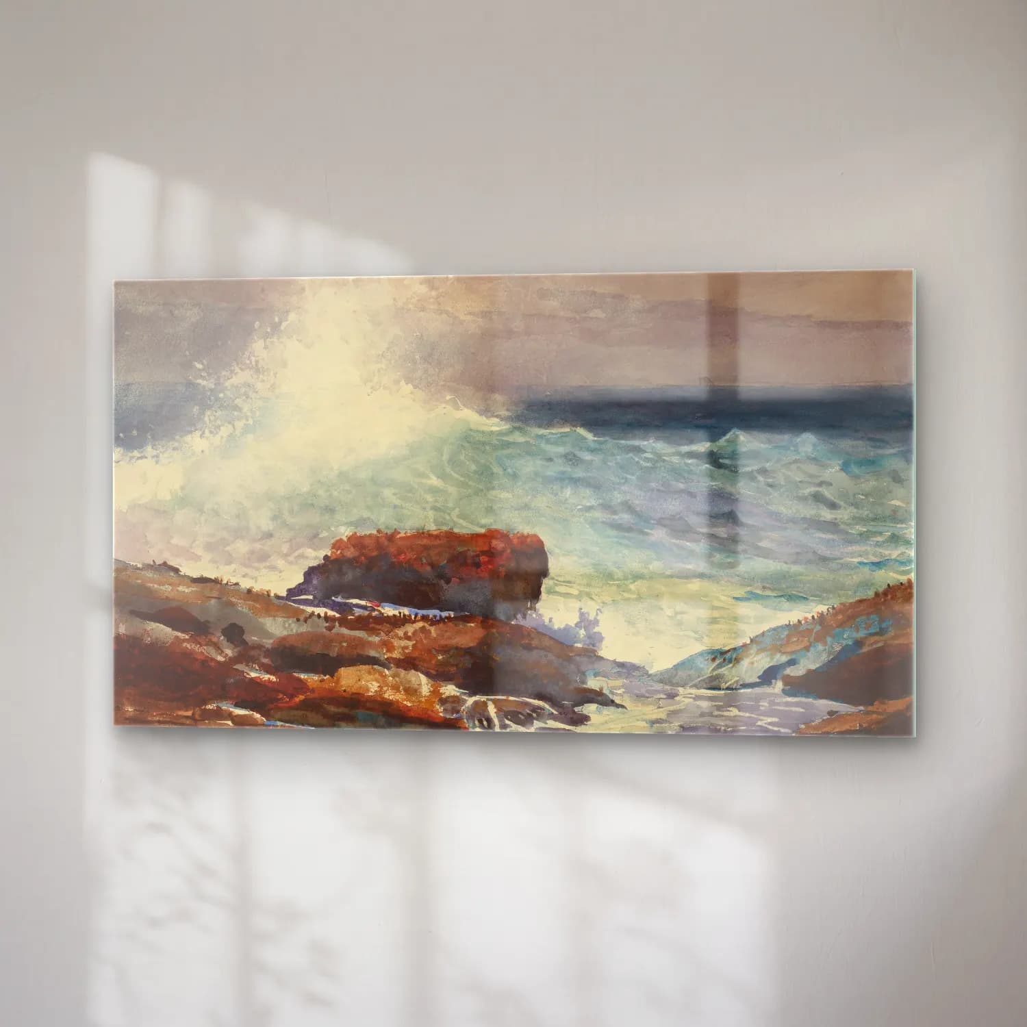 Winslow Homer – Incoming Tide, Scarboro, Maine cam tablo — sağ açıdan görünüm