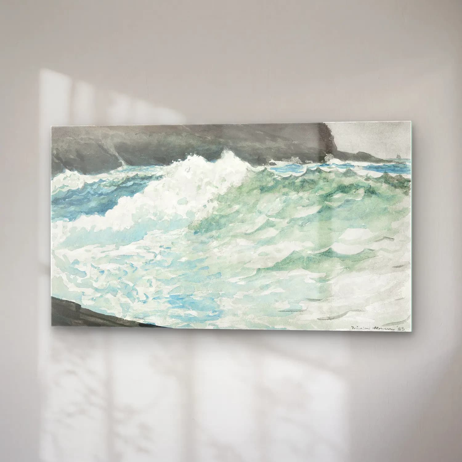 Winslow Homer – Surf, Prout s NECK cam tablo — sağ açıdan görünüm