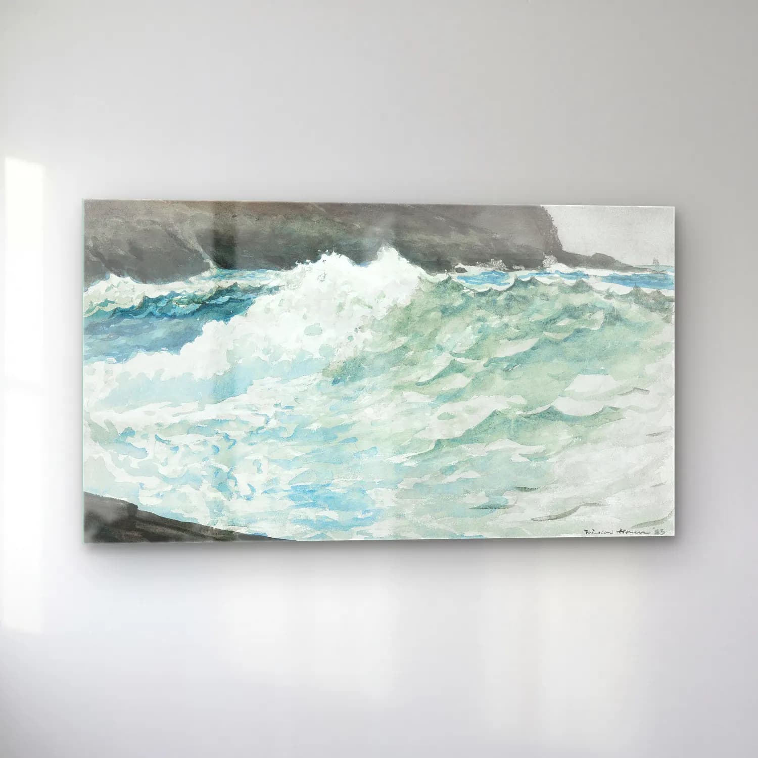 Winslow Homer – Surf, Prout s NECK cam tablo — sol açıdan görünüm