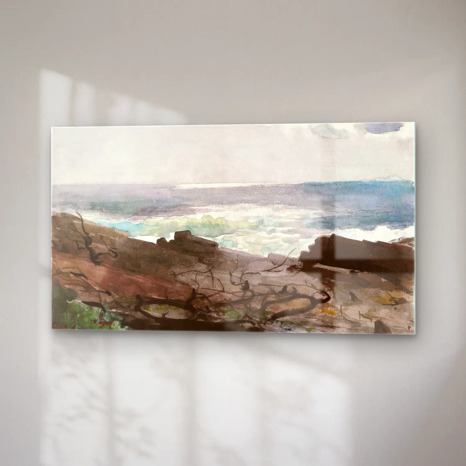 Winslow Homer – sunshine and shadow prouts neck cam tablo — sağ açıdan görünüm