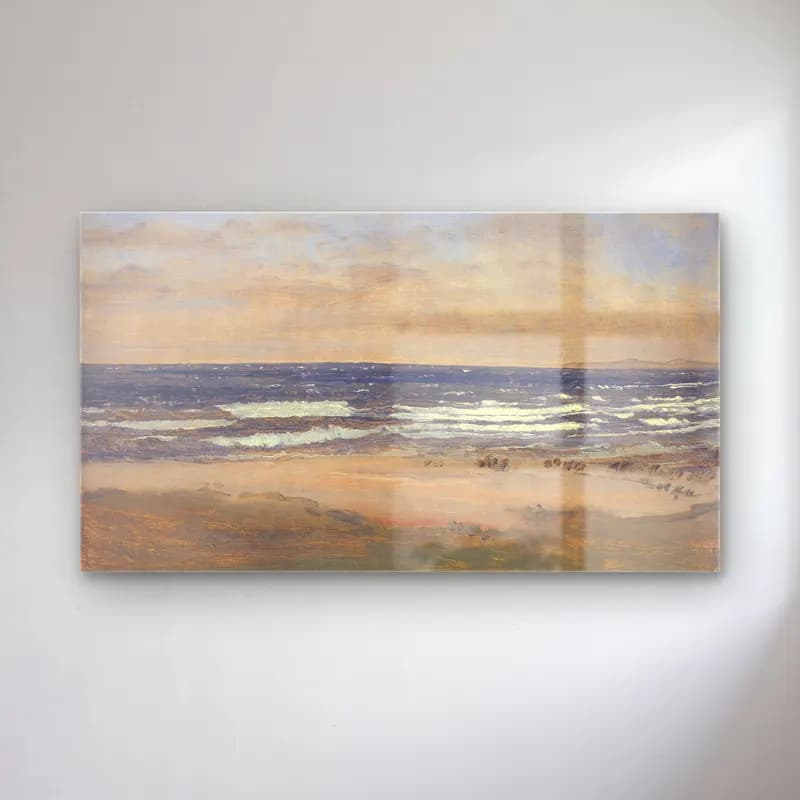 P.C. Skovgaard – Beach cam tablo — P.C. Skovgaard – Beach — empresyonist dalgalı sahil