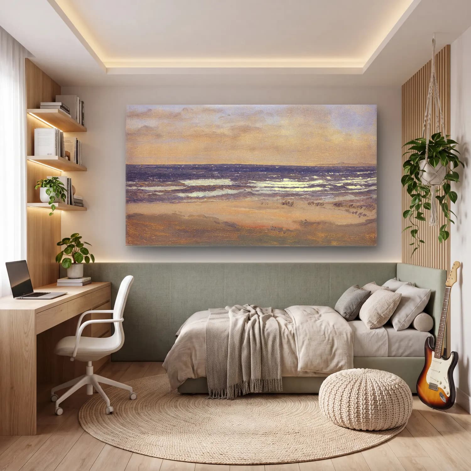 P.C. Skovgaard – Beach cam tablo — genç odasında