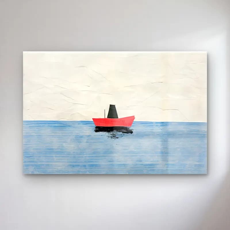 Modern Soyut Yelken Yarışı cam tablo — Modern Soyut Yelken Yarışı — modern soyut yelken yarışı