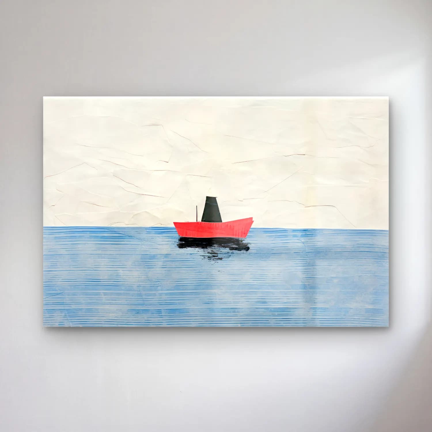 Modern Soyut Yelken Yarışı cam tablo — Modern Soyut Yelken Yarışı — modern soyut yelken yarışı