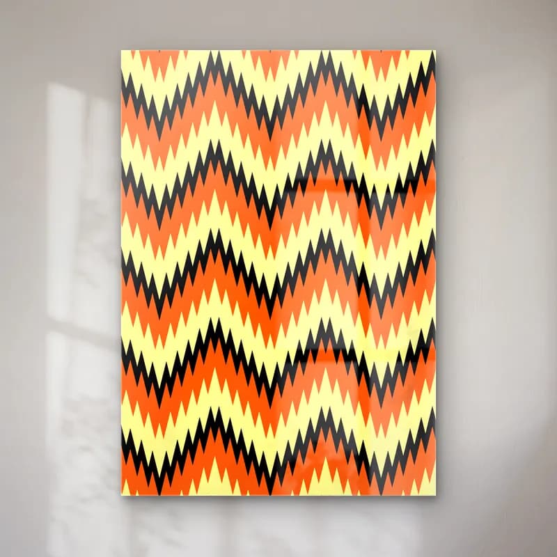 Retro Dama Deseni No. 3 cam tablo — Retro Dama Deseni No. 3 — retro dama deseni